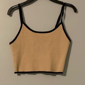 Large cropped tank top